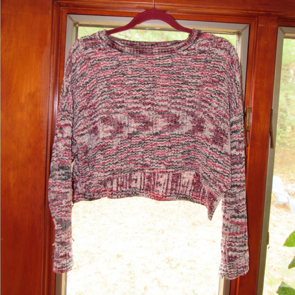 Multicolor Cropped Sweater